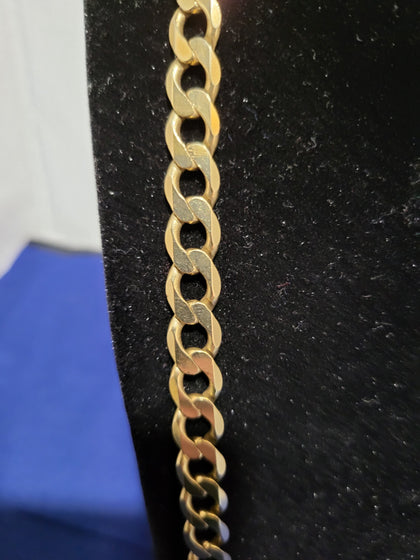 9ct Yellow Gold Curb Chain - 24