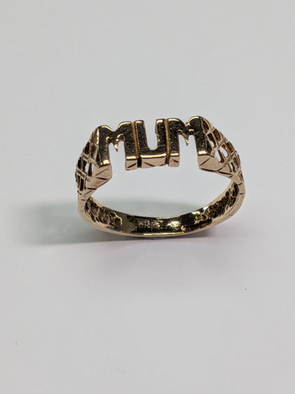 9ct Gold Mum Ring