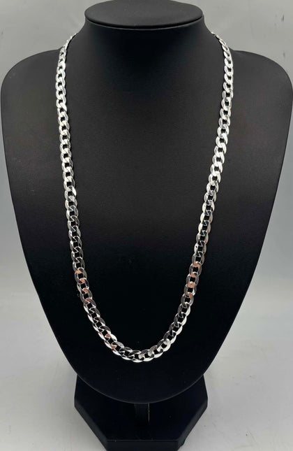 BRAND NEW 925 silver curb style chain 22'' hallmarked 34.2