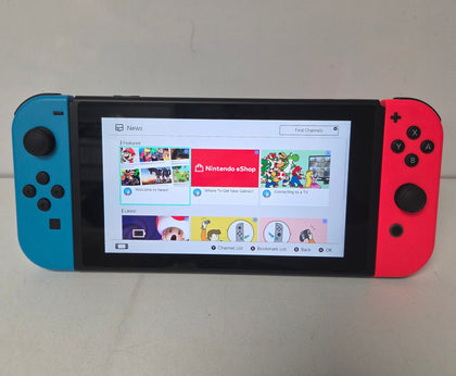 Nintendo Switch Console Neon Red/Blue & 2 Games