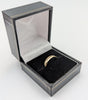375 9CT YELLOW GOLD RING, BASIC BAND DESIGN, SIZE: 7/O, 2.9G