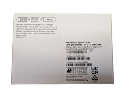 New Apple TV  4k 3rd generation