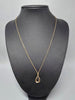 9ct Gold Necklace with Pendant 375 1.1G 18'' in Length