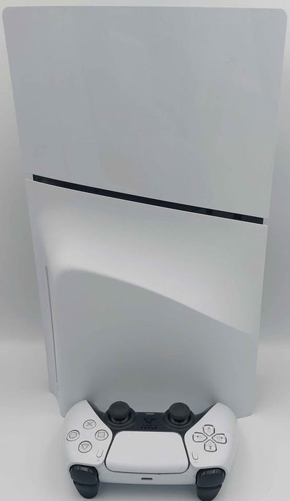 PlayStation 5 console slim disc 1TB with pad & cables white unboxed