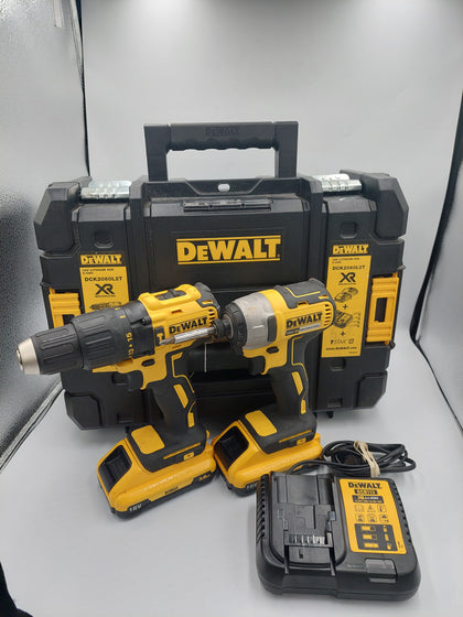 DEWALT DCK2060L2T Brushless Hammer Drill & Impact Driver, 2x Batteries (3.0AH), Charger and Boxed