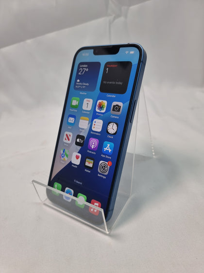 Apple iPhone 13 128GB smartphone blue unlocked unboxed 81% Batt health
