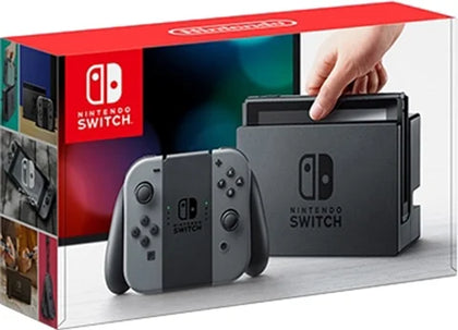 Nintendo Switch Console, 32GB + Grey Joy-Con, Boxed