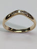 9ct Gold Diamond Wishbone Ring
