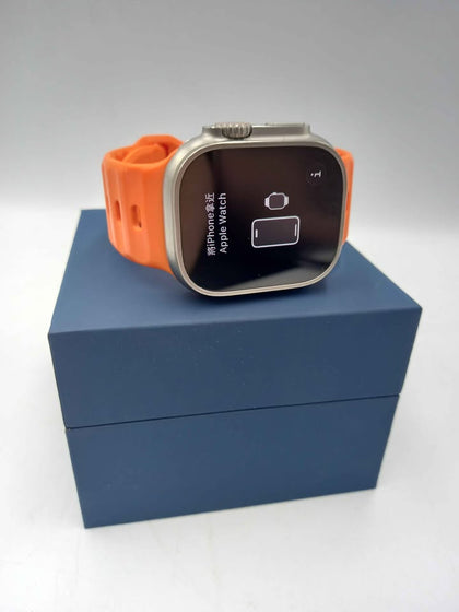 Watch Ultra Cel 49mm Titanium With Orange Rubber Strap