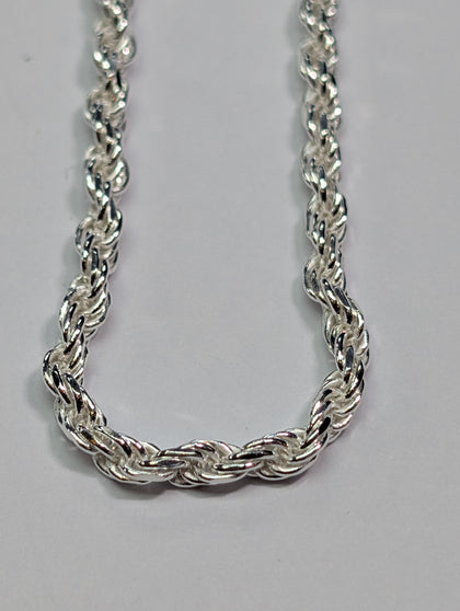 Brand New Silver 925 Rope Chain
