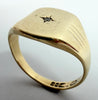 9ct gold signet ring size Q 1/2
