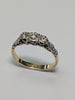 18CT & Platinum Ring - Size M 1/2