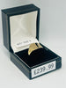 9CT YELLOW GOLD, 375 HALLMARKED RING, SIZE:K, 4.1G, BOXED