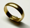 9ct yellow gold wedding band ring size M
