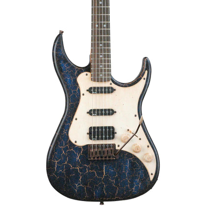 Vintage Electric Guitar Axl Bad Water - Blue Distressed Crackle