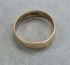 9ct Gold Patterned Band size "P"