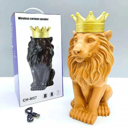 BLACK FRIDAY SALE Royal Lion King Brown Bluetooth Speaker**Boxed in Brand New Condition**