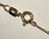 9CT Gold Chain and Cross Pendant with Multicoloured Stones 18”