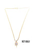 Gold Star imitation Opal Pendant Necklace, Celestial Jewellery, 9ct Gold necklace