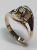 14ct Gold Diamond Taco Ring
