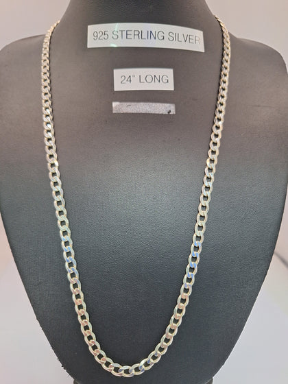 925 SILVER CURB CHAIN ,WEIGHT 25.7, LENGHT 24, PREOWNED