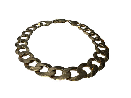 9ct Gold Flat Curb Bracelet