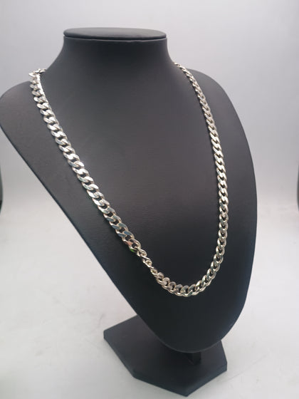 SILVER 925 CURB NECKLACE 24