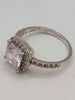 (375 Hallmarked&Tested), 9K, 3.2G White Gold CZ Ring, Size L