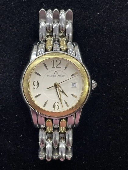 Maurice Lacroix Sphere Sh1018 Two Tone 42mm Quartz Watch