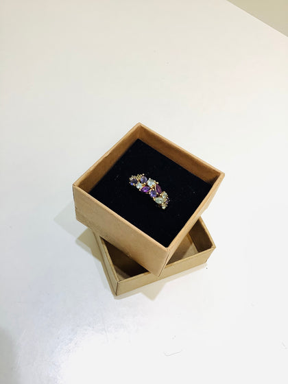 **** Christmas Deal ***  gold precious petals ring of jewels