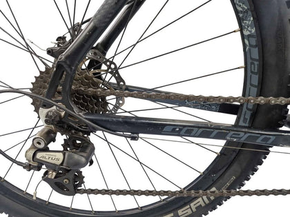 Carrera Vengeance Mens Mountain Bike - Black XL 27.5 With Orange Handles (collection only)