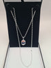 SILVER CHAIN WITH LOCKET , 925 ,WEIGHT 9.7G,  LENGHT 24"