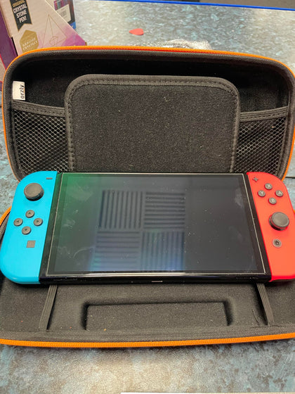 Nintendo switch oled with Case.