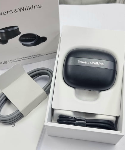 BOWERS & WILKINS Pi8 Wireless Noise-Cancelling Earbuds Black