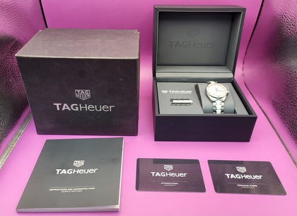 Ladies F1 White ceramic Diamond dial Tag Heuer Watch 32mm - WBJ141AD.BA0974