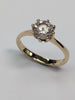 9ct Gold Large Cz Stone Ring
