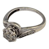 9ct White Gold ring 3.8 gram size S (20) 0.50 carats diamond, Hallmarked