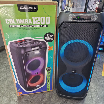 NEW COLUMBIA BLUETOOTH LED LIT PARTY SPEAKER BOXED(COLLECTION FROM OUR PRESTON STORE).