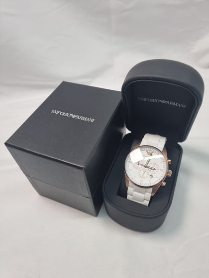 ***LIKE NEW*** Emporio Armani Ar5920 Chronograph Watch  Rose Gold boxed