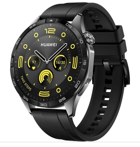 Huawei Watch Gt 4 - Black, Rubber Strap,