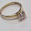 14CT GOLD CZ RING SIZE N.5 1.83G PRESTON STORE