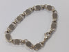 9ct gold  mother of pearl style bracelet