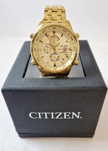 Citizen Men's Chronograph Gold Plated Watch