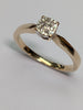 9ct Gold Square Set Diamond Ring
