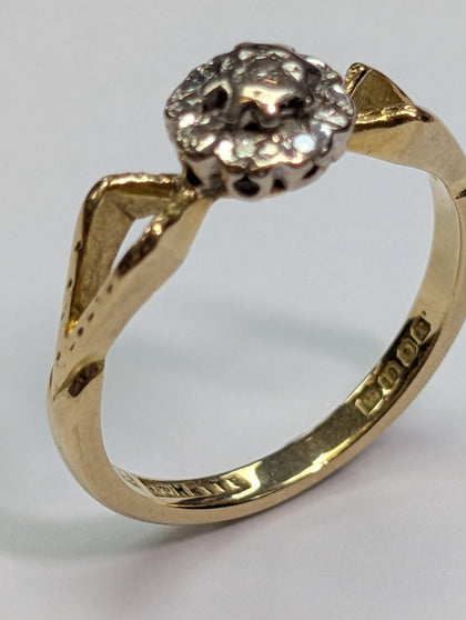 22ct gold diamond ring