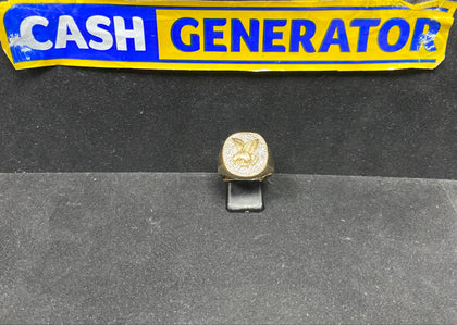 14ct Gold Gents Eagle Ring (Size V) 10.01g