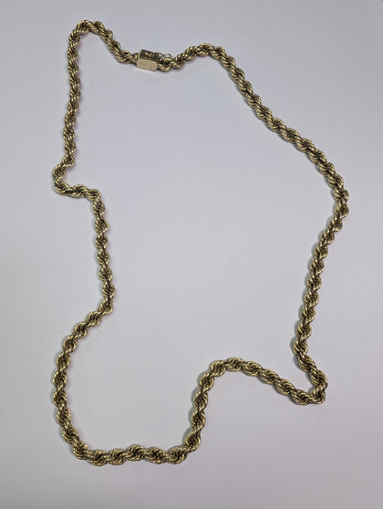 9ct gold heavy rope chain