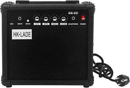 HK·LADE GA-20W Guitar Amplifier 4 Tuning AMP Speaker Suitable for Acoustic/Classical/Electric Guitar