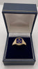 9ct gold masonic swivel ring (V)