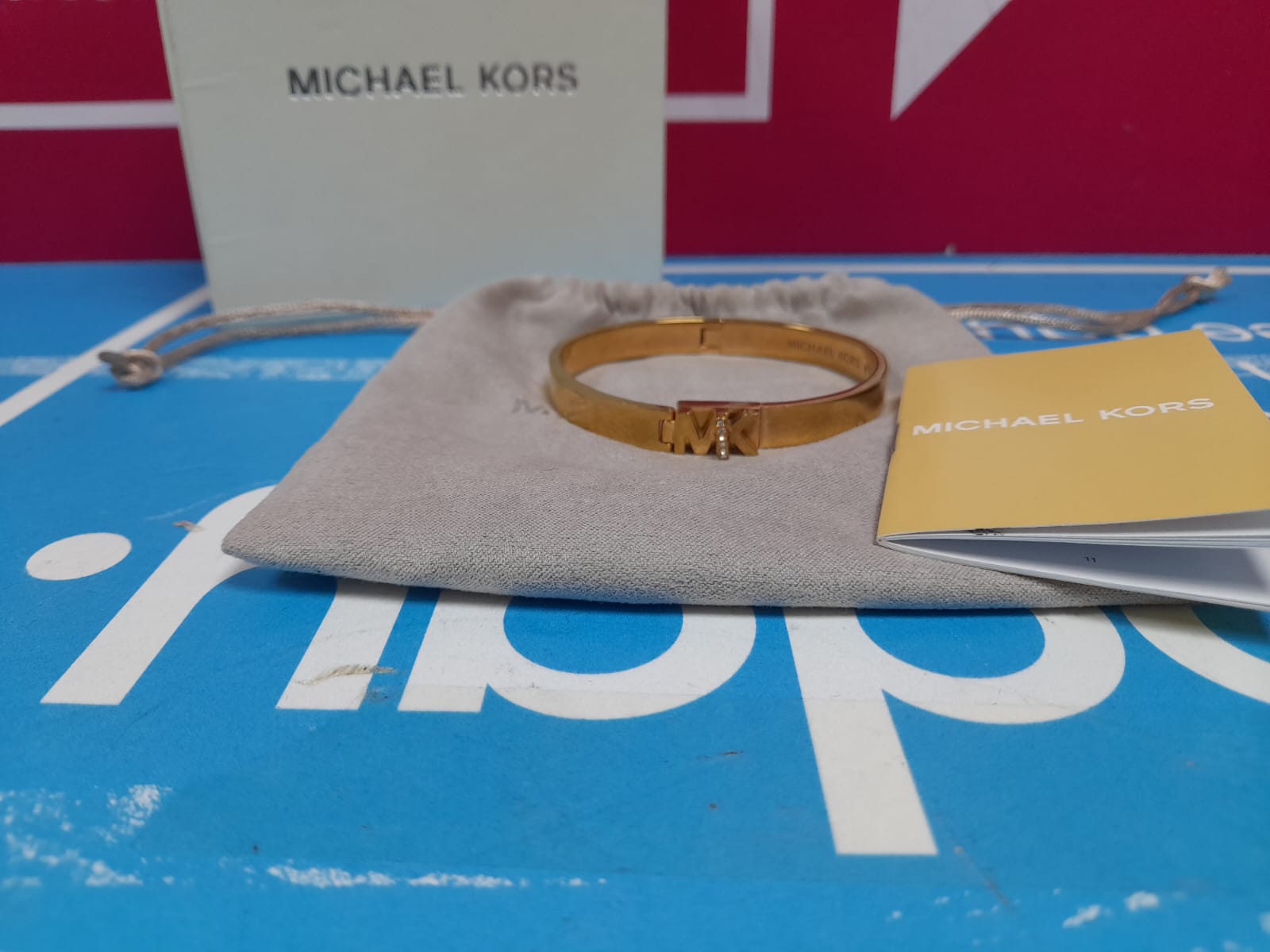 Michael Kors Women s Hardware Gold Tone Stainless Steel Bangle Bracelet Model MKJ7697710 Cash Generator